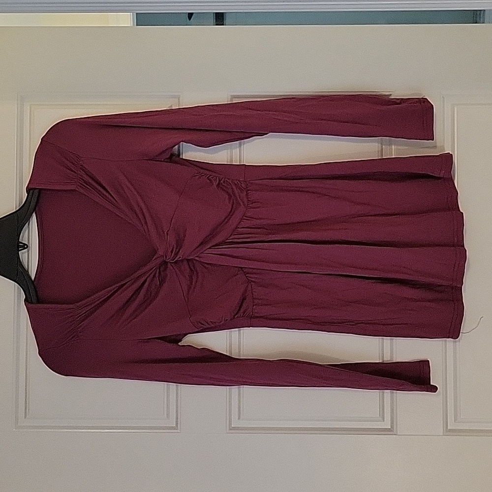 Super-soft Lightweight Long-Sleeve Top, purple, Size Medium